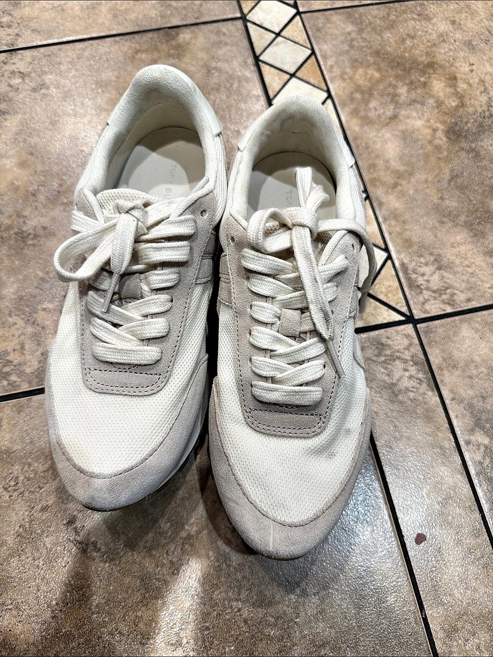Tory Burch Good Luck Trainer White Sneakers